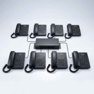 EPABX-1×8-Corded-Intercom-System-with-8-Beetel-C11-Landline-Phones