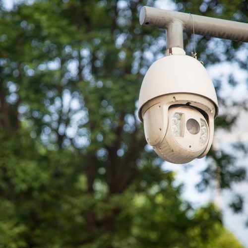 security camera and urban video
